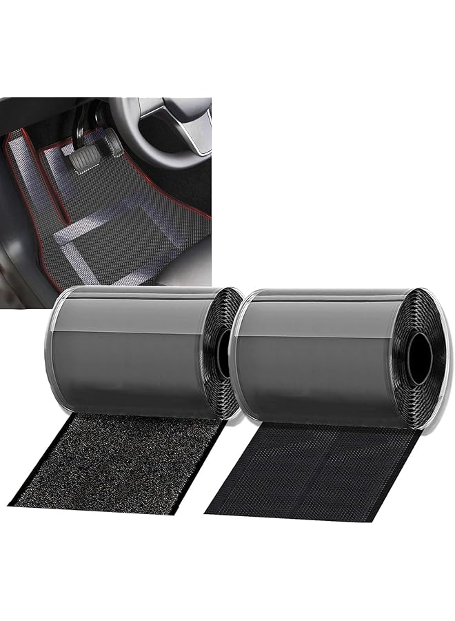 PROMASS promass Adhesive Hook and Loop Tape, High-Temperature Resistant Tape, Tape with Adhesive for Cars Rv, Adhesive Tape for Car Mats, Visor, Truck Liner, Ideal for Smooth Surfaces(11cm Wide 2m Long)  - Image 1