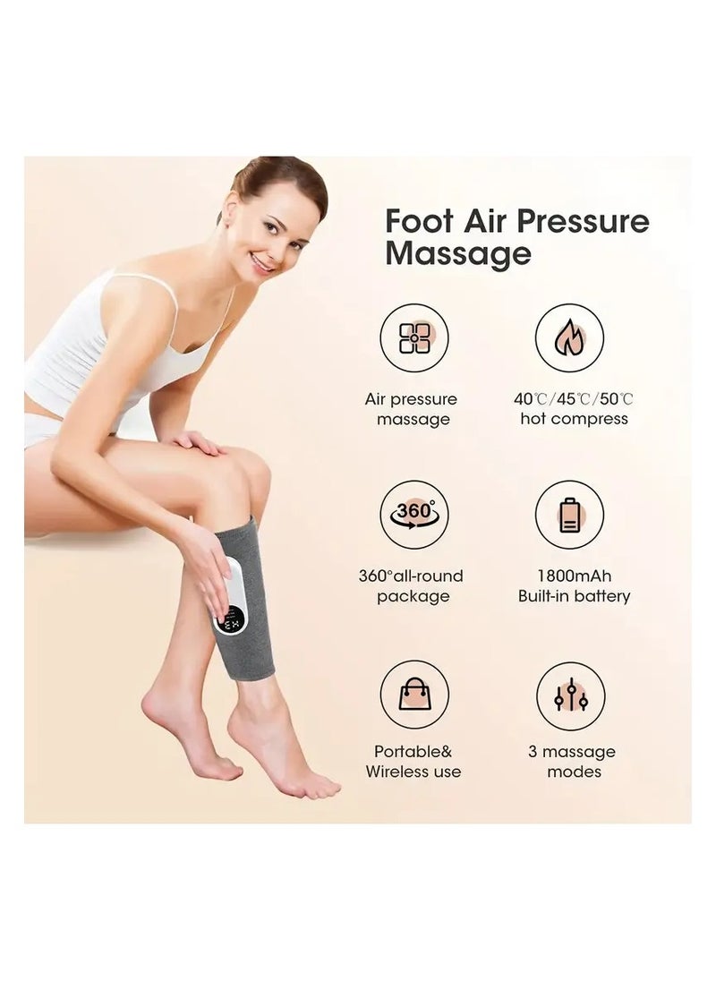 Electric leg massager, suitable for rechargeable pneumatic massage of thighs and calves, automatic kneading/3 modes and 2 intensities - pzsku/Z47B25603A633C63745FAZ/45/_/1731854099/06a61565-cb9d-43b2-9c7a-1b8f638de37d