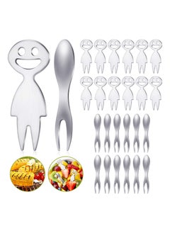 MAKINGTEC 24 Pieces Corn Cob Holders Stainless Steel Corn on The Cob Skewers Corn Holders Set with Storage Box Holder for Corn On The Cob BBQ Sweetcorn Fruit Home Cooking Fork