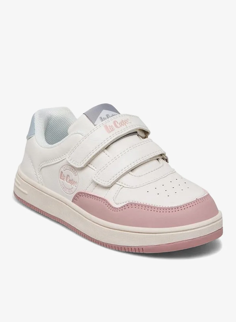 Lee Cooper Girls Hook & Loop Ankle School Sneakers