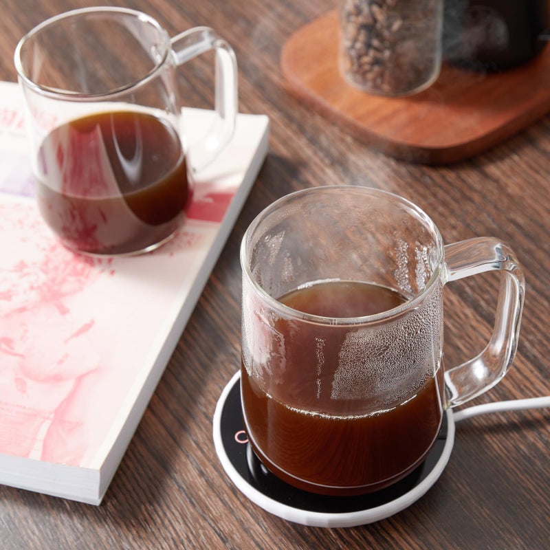 ZMZKKLL Large Glass Coffee Mugs, 20 oz Glass Coffee Cups Set of 2, Clear Borosilicate Glass Mugs with Handles for Cappuccino, Tea, Latte, Hot/Cold Beverages, Wine, Americano - Image 5