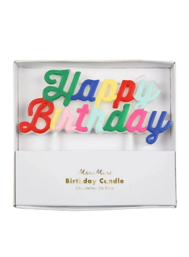 Meri Meri Multi Happy Birthday Candle