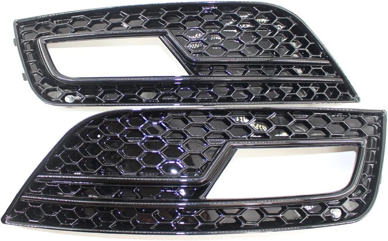 DEMULAX Glossy Black Honeycomb Fog Light Grille Covers - Image 1