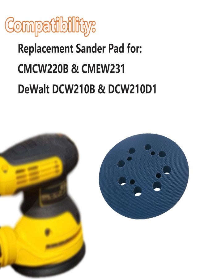 HDongany 2 Pack Hook and Loop 5 Inch 8 Hole Replacement Sander Pad for CMCW220B & CMEW231 Random Orbit Sander - Image 5
