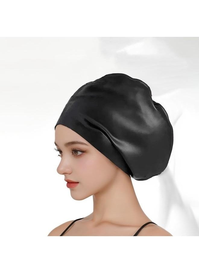 yongsheng Silicone Swimming Cap-Silicone Swim Cap, Waterproof Swimming Hat with Ear Protection, Professional Swim Cap, Tight Fitting Swim Cap, Flexible Non Slip Bathing Swimming Caps  - Image 3