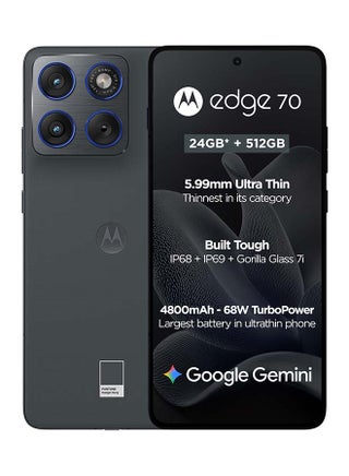 Edge 70 Dual SIM 5G 12 RAM 512GB Gadget Grey With Free Gifts - Middle East Version - view 2