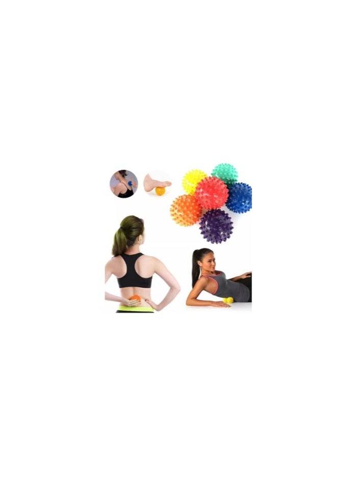 Generic Blister Massage Ball, Spiky Design Massage Ball, Deep Tissue Foot Massager, Sensory Ball for Inflammation Therapy 7cm, Multicolor  - Image 4