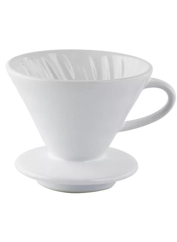 عربست يمكن إعادة استخدامها على نحو سلس السيراميك القهوة بالتنقيط تصفية مخروط مناسبة لجميع أكواب القهوة وأكواب بيضاء - Image 2