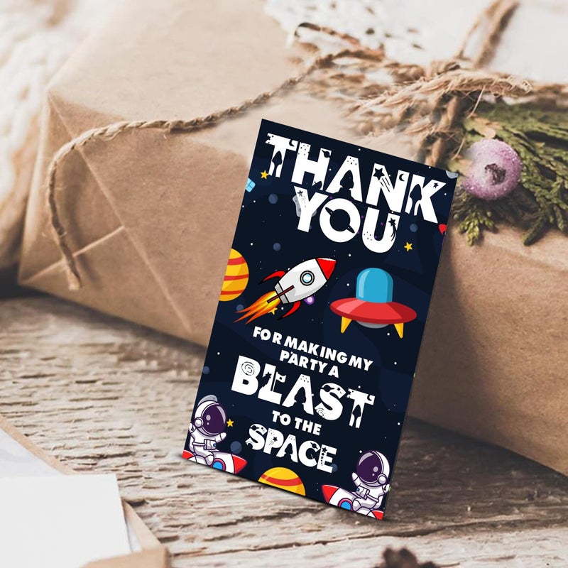 Zyozique Space Theme Thank You for Making Party A Blast to The Space Tags for BirthdaySpace Thank You Label Tags for Birthday Bridal Shower Wedding Baby Shower Thanksgiving Favor Pack of 50