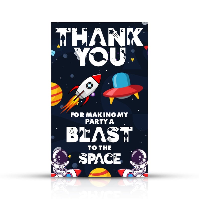 Zyozique Space Theme Thank You for Making Party A Blast to The Space Tags for BirthdaySpace Thank You Label Tags for Birthday Bridal Shower Wedding Baby Shower Thanksgiving Favor Pack of 50