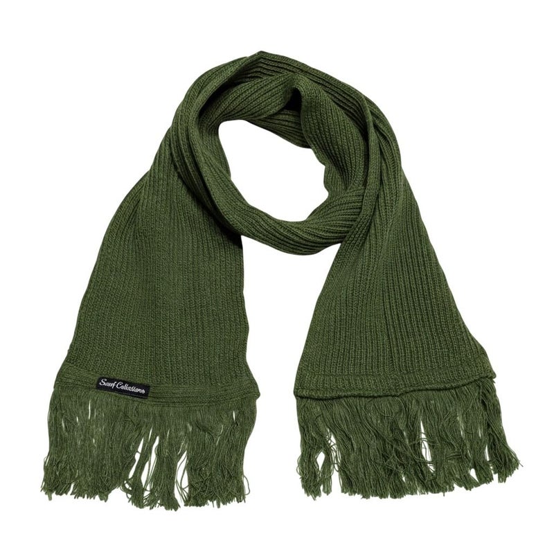 Solid Tricot Winter Scarf/Shawl/Wrap/Keffiyeh/Headscarf/Blanket For Men & Women - One Size 20x160cm