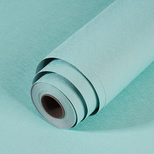 LOVADA Peel and Stick Wallpaper Blue Silk Wall Paper - 15.7 x 300 Inch Self Adhesive Wallpaper Peel and Stick, Easy to Paste Wall Contact Paper for Stand Liner, Table and Door Makeover Decor - Image 1