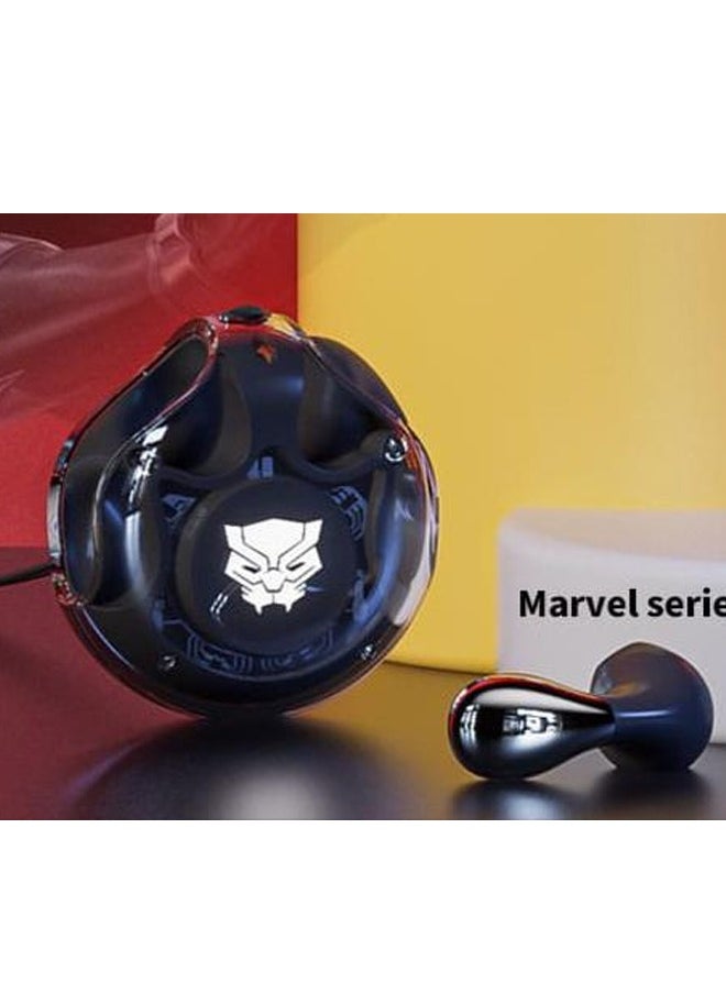 أفينجيرز سماعات أذن أفنجرز KMV-03 لاسلكية بلوتوث للألعاب، عمر بطارية طويل، سماعة رأس منخفضة الكمون HIFI صوت ستيريو مع موسيقى وإلغاء الضوضاء والمكالمات باللون الأسود  - Image 1