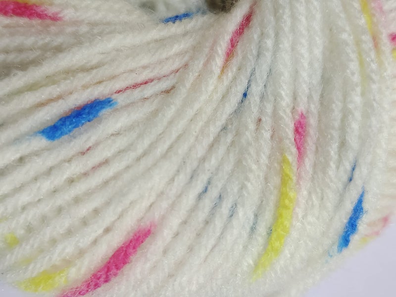 RCB Vardhman Acrylic Knitting Wool/Yarn Multi Shaded White 02 (Pack Of 6) Baby Soft Wool Ball Hand Knitting Wool/Art Craft Soft Fingering Crochet Hook Yarn,Needle Knitting Yarn Thread Dyed - Image 2