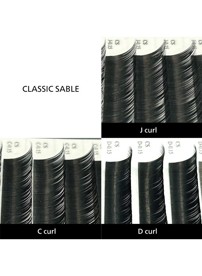 فولا Classic Sable Flat 12 Lines D Curl 0.20mm Size Mix - Image 3