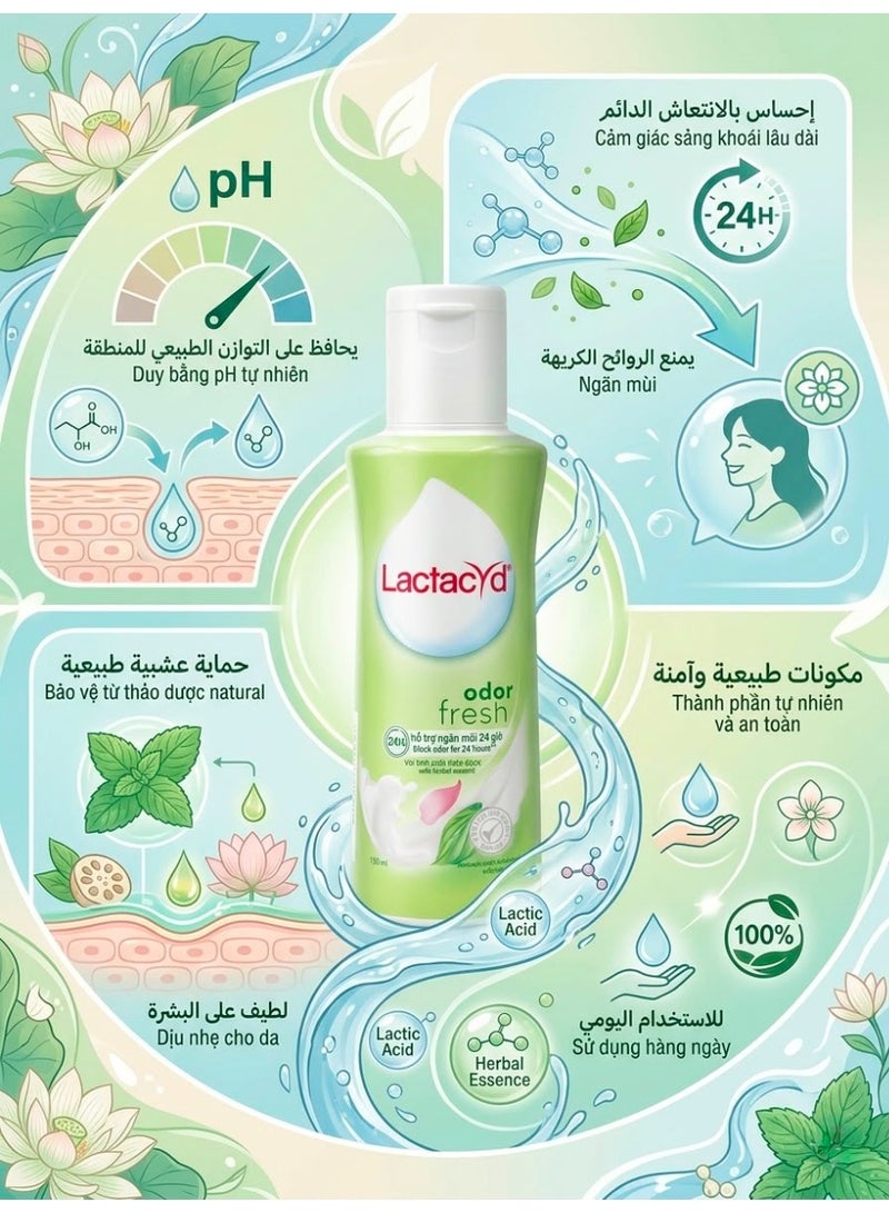 lactacyd Feminine wash with a refreshing scent, 150 ml - Image 2