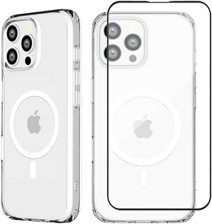 Max & Max iPhone 16 Pro Max Clear Case with Glass Screen Protector - Military-Grade Protection - Image 2