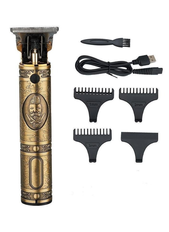 7-piece professional adjustable blade scissors set in gold, measuring 64x30x40 cm.