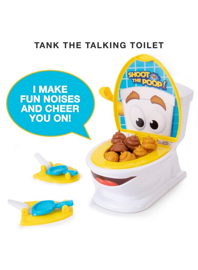 Brybelly The Original Shoot The Poop - Funny Family Game - Fast and Frenzied Flushing Poop Game with Fun Sounds for Kids - Image 3
