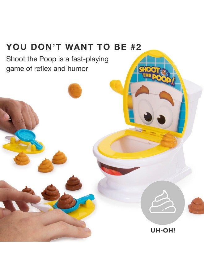 Brybelly The Original Shoot The Poop - Funny Family Game - Fast and Frenzied Flushing Poop Game with Fun Sounds for Kids - Image 4