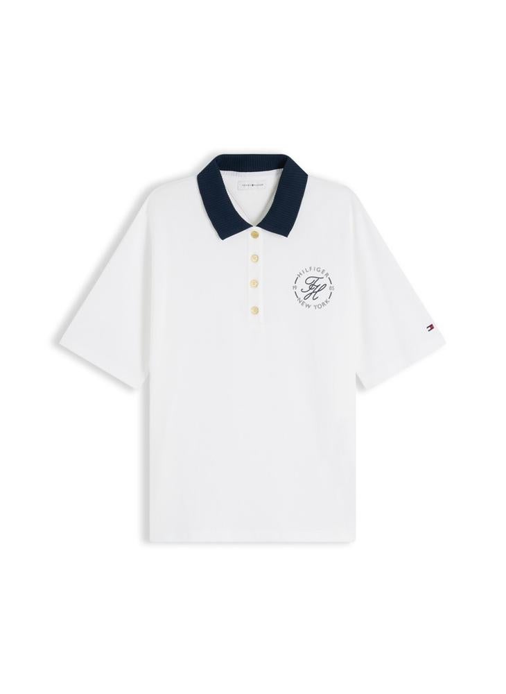 TOMMY HILFIGER Regular Fit Gold-Tone Button Polo Shirt - Image 5