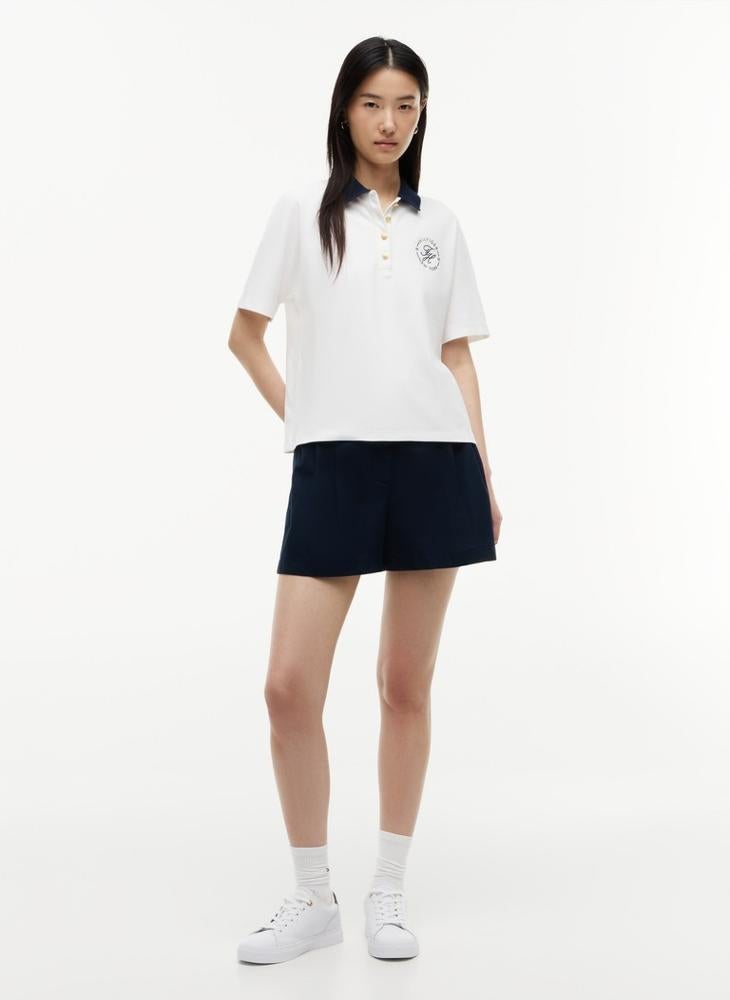 TOMMY HILFIGER Regular Fit Gold-Tone Button Polo Shirt - Image 4