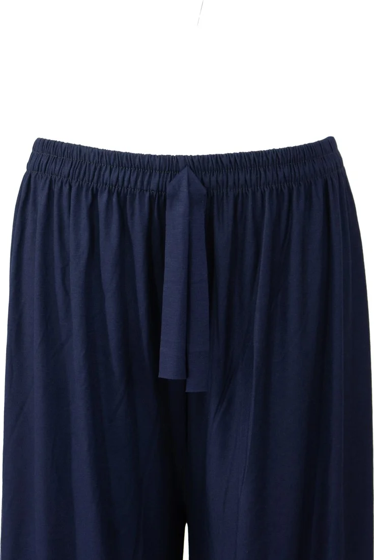 Oppland Women's Elastic Waist Big Size Comfortable Cut Full Pattern Lycra Round Viscose Combed Fabric Trousers