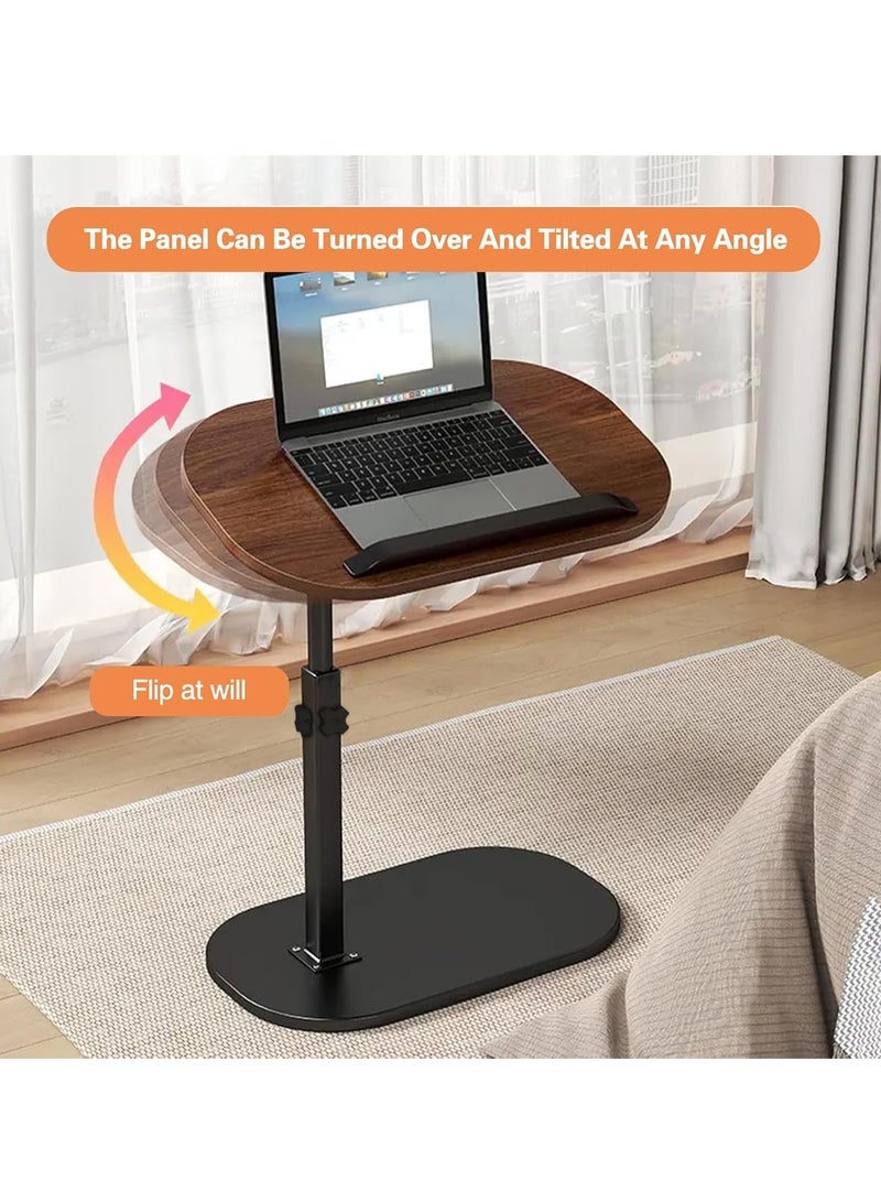 يوڠام طاولة جانبية قابلة للتعديل طاولة قهوة طاولة نهاية على شكل C للأريكة دوران 360 درجة طاولة جانبية صغيرة طاولة خدمة طاولات نهاية للمساحات الصغيرة طاولة صينية للتلفاز للأريكة طاولة لابتوب ضيقة لغرفة المعيشة غرفة النوم - Image 5