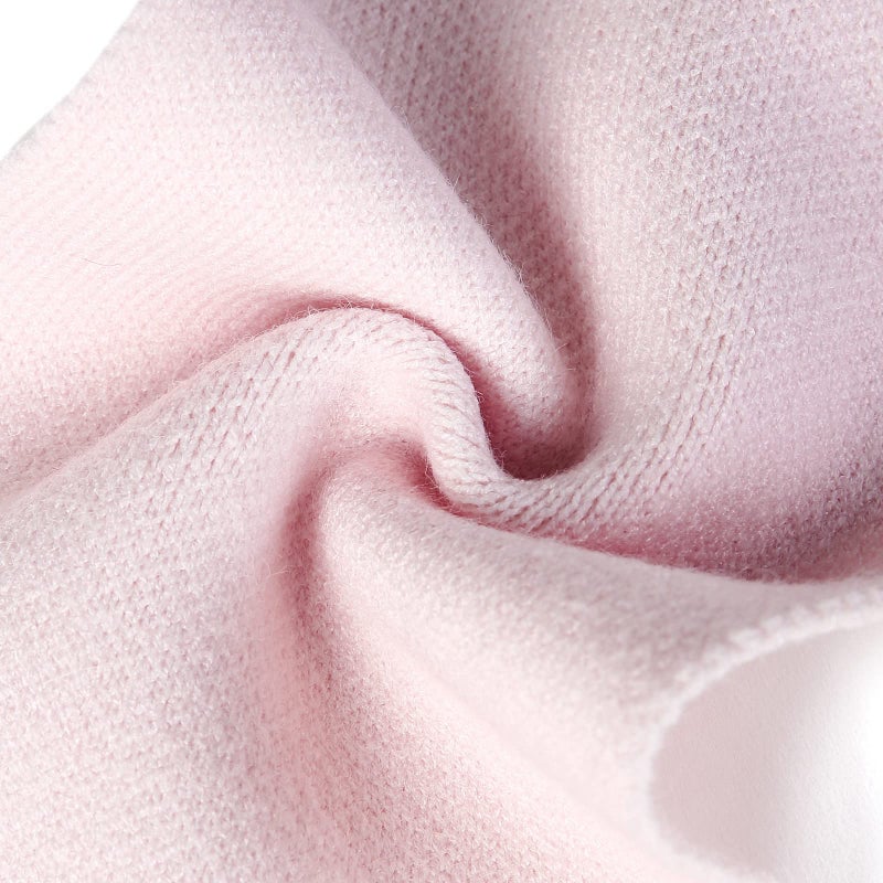 BEARUN Kids Winter Scarf Toddler Girls Cute Knit Scarf Baby Warm Scarves Neck Warmer Pink - Image 4