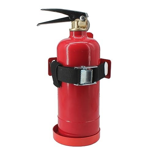MANNIFEN Fire Extinguisher Mount,Wall Hanging Bracket,Fire Extinguisher Holder for Home, Car, RV, Truck, Mini Fire Extinguishers (2.5LB red 1Pcs) - Image 2
