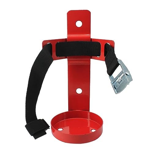 MANNIFEN Fire Extinguisher Mount,Wall Hanging Bracket,Fire Extinguisher Holder for Home, Car, RV, Truck, Mini Fire Extinguishers (2.5LB red 1Pcs) - Image 5