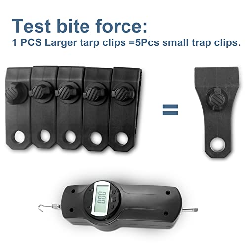 AMURS 17Pcs Upgrade Heavy Duty Tarp Clips With 100Pcs Zip Ties - Lock Grip Clamps for Camping, Fasteners, Linoleum, Awning, Pool Cover, Caravan Canopies, Car - Image 2