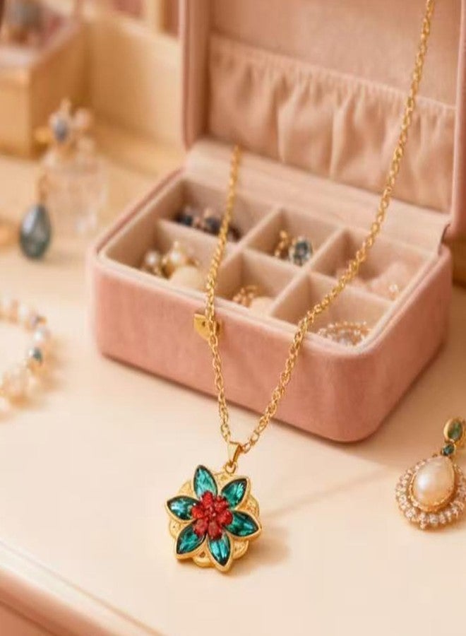 أي ديزاين قلادة الأميرة الذهبية للنساء، مستوحاة من الأميرة المفقودة، هدية مثالية للهالوين، الكريسماس، وأعياد الميلاد - Image 3