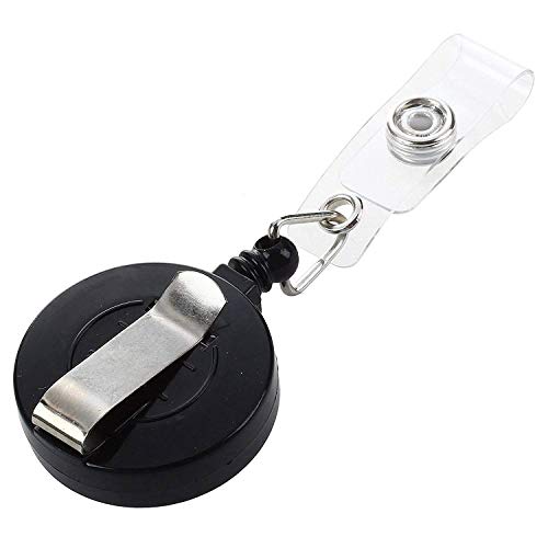 ANG Round Shape Retractable yo-yo Clip for id Card Holder (Pack of 5) – (Black or Blue) - Image 4