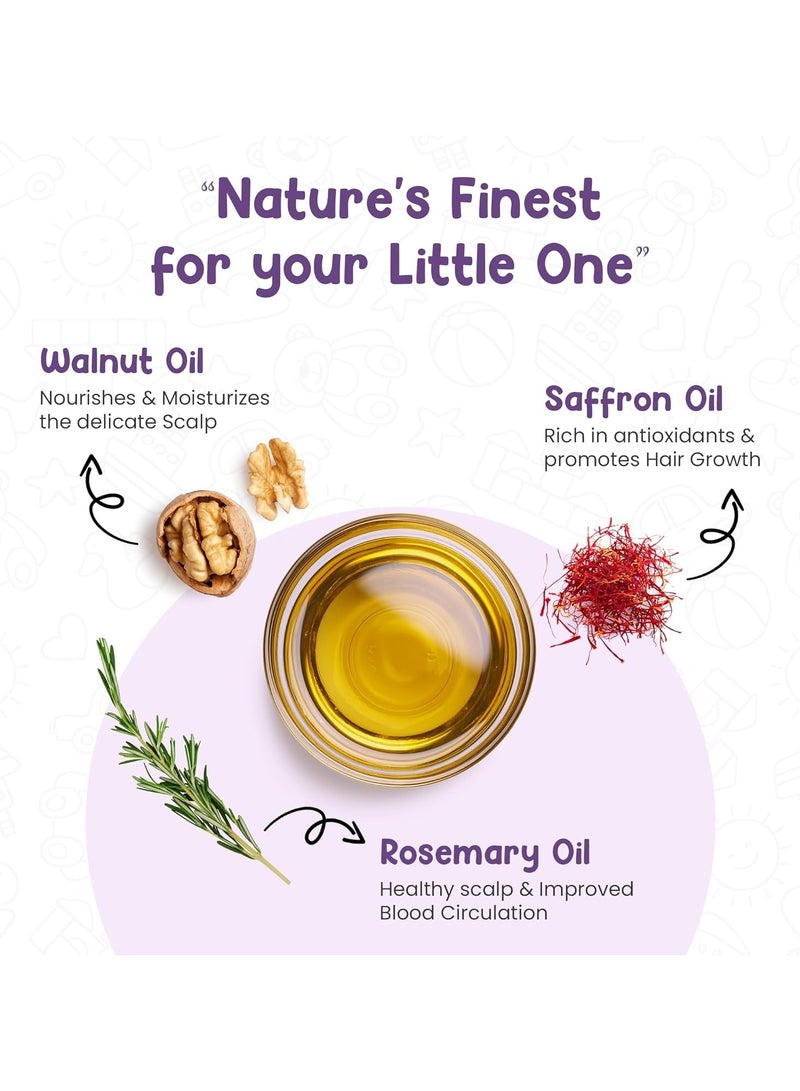 Mother Sparsh Ayurvedic Baby Hair Oil with 21 Herbs and Oils for Babys Tender Scalp and Hair 100 ML - Image 4