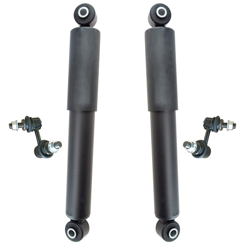 TRQ Rear Suspension Kit Shock Absorber Sway Bar Stabilizer Link Compatible with 20052015 Nissan Armada 2004 Pathfinder Armada