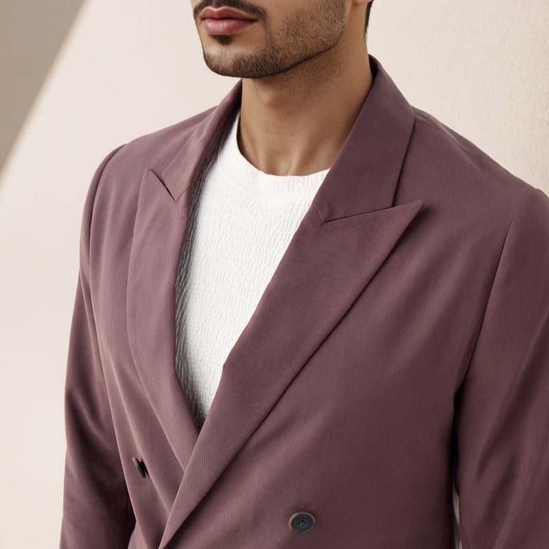 ايكونيك بليزر كلاسيكي بأزرار مزدوجة وأكمام طويلة - Image 4