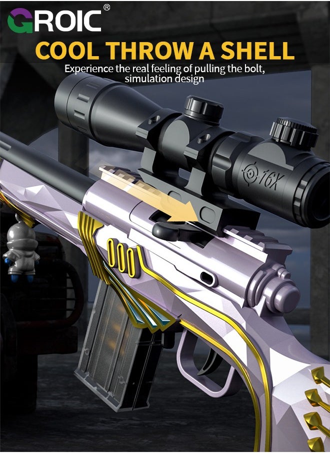 GROIC Toy Gun Soft Bullets Education Toy, Sniper Rifle Blaster Gun M24, 15X Mirror Effect Toy Sniper Guns, DIY Toy with Rich Accessories, Shooting Games Toys for Kids  - Image 5