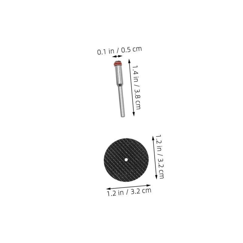 32mm Resin Cutting Disc Dual Mesh Wheel 70pc Set 10 Mandrels Ceramic Tile Metal Stone - Image 3