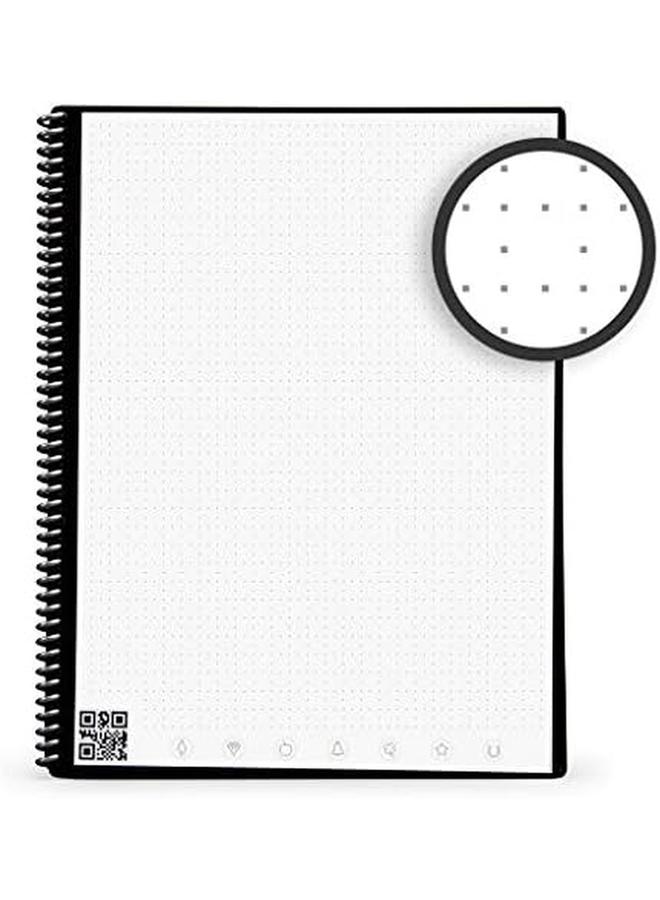 Rocketbook Smart Reusable Notebook Set Dot Grid Eco Friendly Notebook With 2 Pilot Frixion Pens And 2 Microfiber Cloths Included Midnight Blue Covers Executive 6" X 8.8” And Mini Size 3.5" X 5.5"  - Image 3