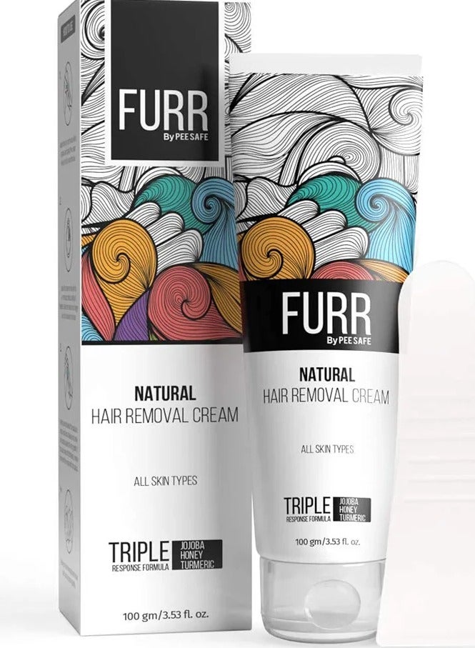 Pee Safe FURR Natural Hair Removal Cream 100gm - Image 1