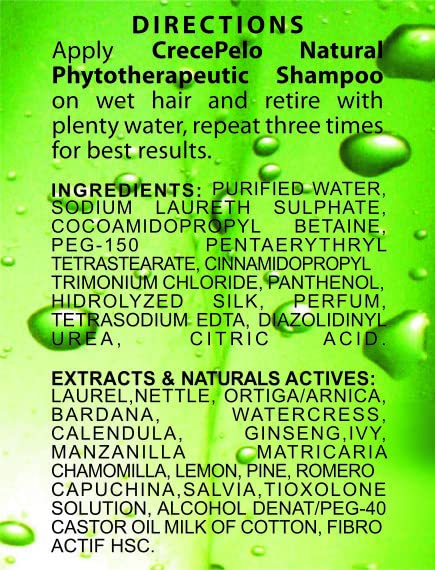 BOE Crece Pelo Shampoo + Rinse 12 oz "Combo Set!!" - Image 5