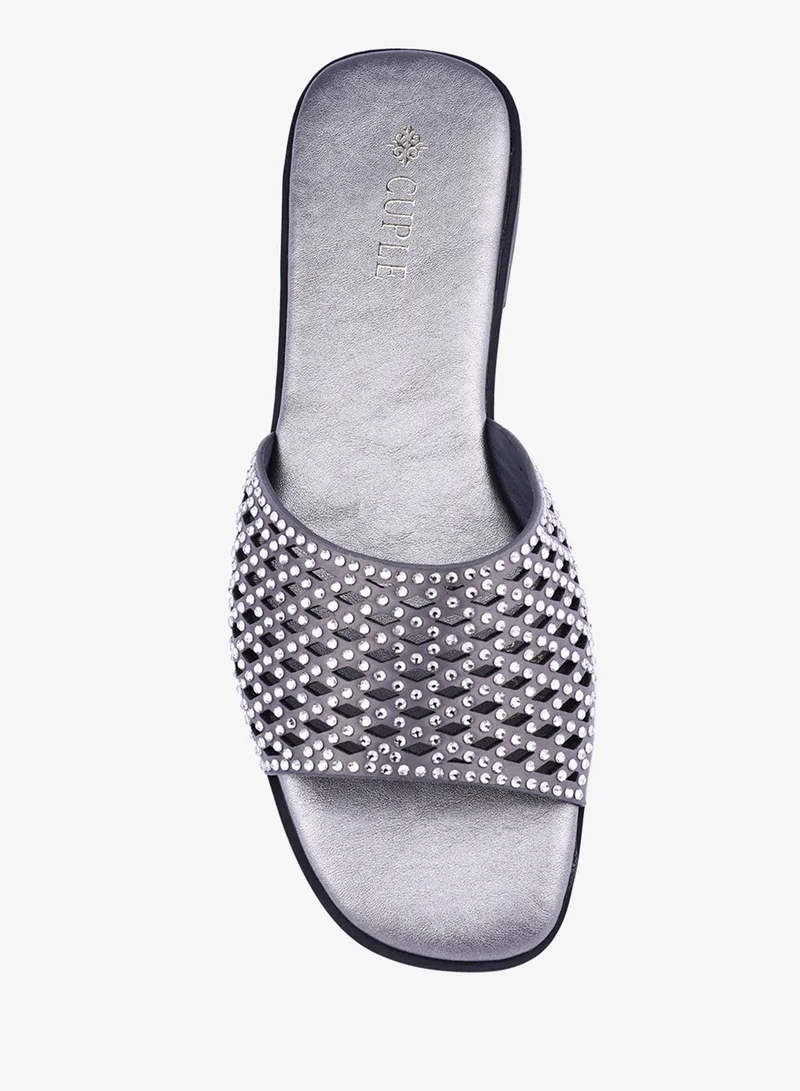 Cuple  Womens cut-out flat sandals for Women | Best Price UAE