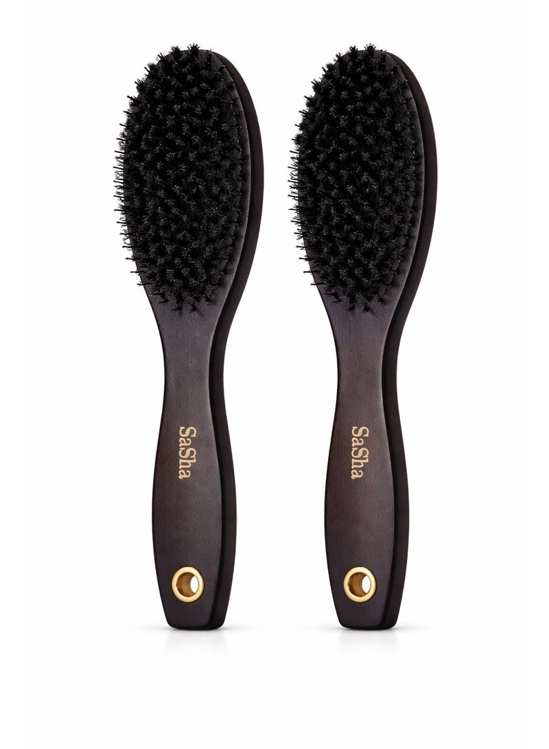 Two Pieces Of A Wooden Hair Brush