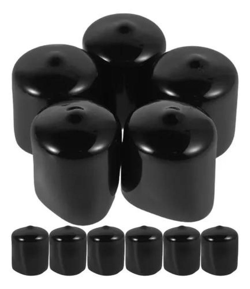 Plastic Thread Protectors 25mm Black Screw Thread Caps - Shields Screw Threads from Impacts and Corrosion - Snug Fit Prevents Dirt Buildup for Plumbing Supplies Hardware Accessories - Image 1
