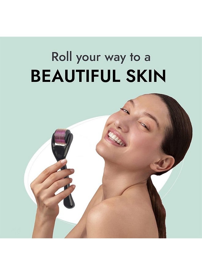 VALKYRIE Derma Roller with Titanium Alloy Micro Needles and Storage Case For Scalp, Face and Beard- 0.50mm - Image 2