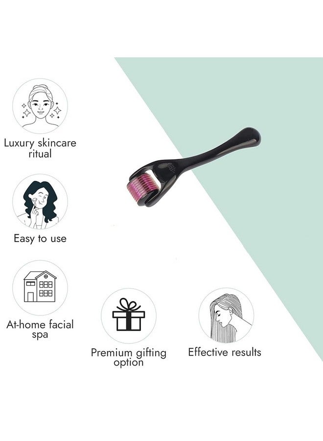 VALKYRIE Derma Roller with Titanium Alloy Micro Needles and Storage Case For Scalp, Face and Beard- 0.50mm - Image 4