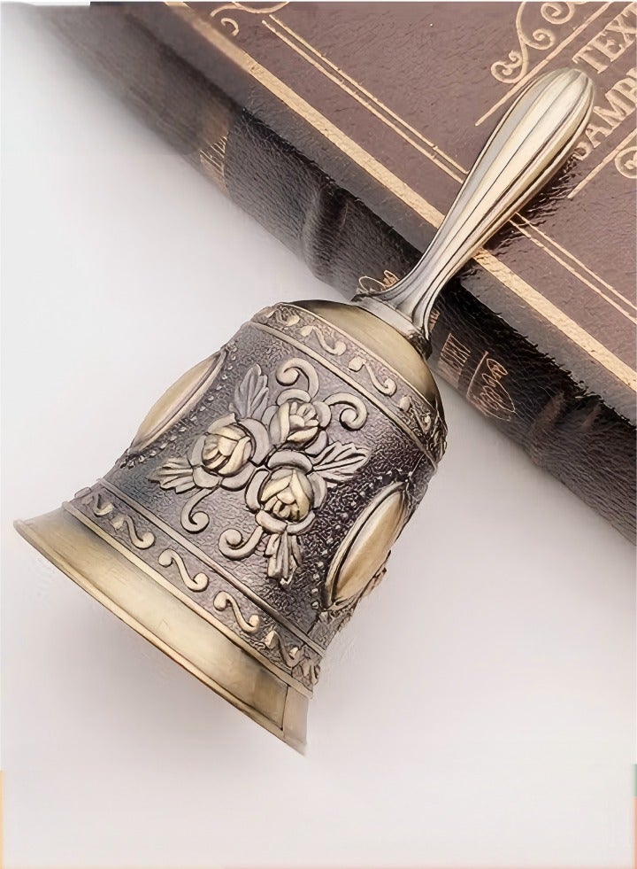 Generic Creative Metal Bell Souvenir High Quality Custom Promotion Gifts Brass Crafts Dinner Service Call Hand Bell School Desk Bell  - Image 1