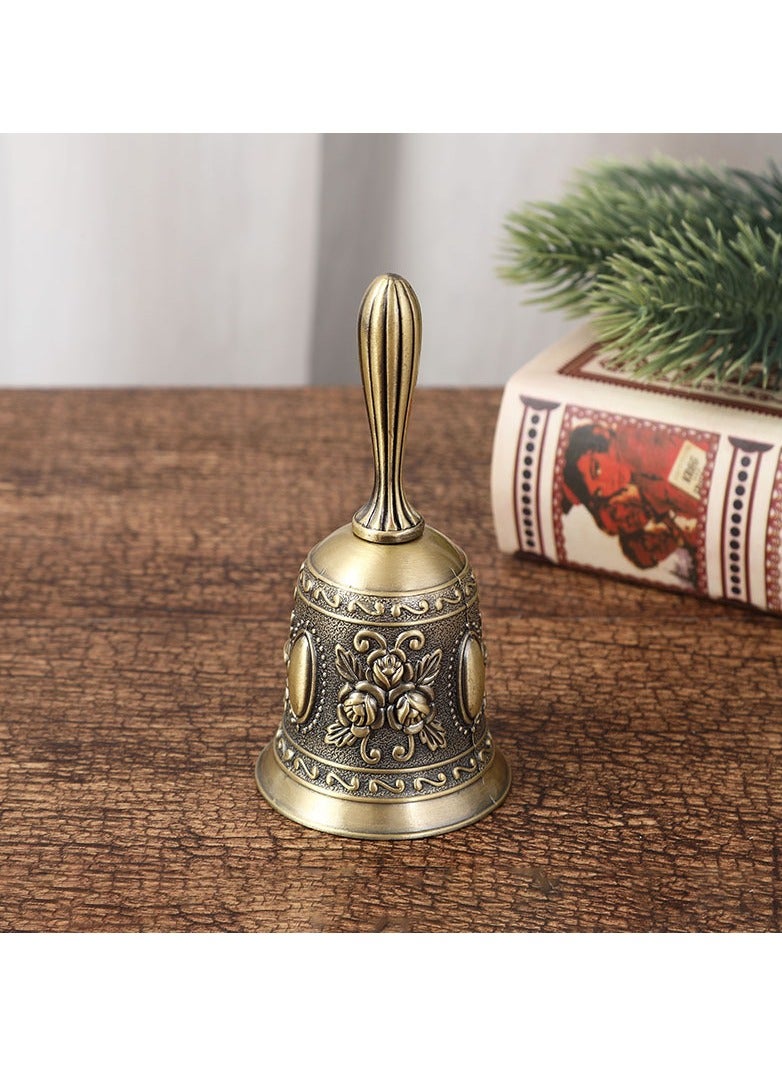 Generic Creative Metal Bell Souvenir High Quality Custom Promotion Gifts Brass Crafts Dinner Service Call Hand Bell School Desk Bell  - Image 3