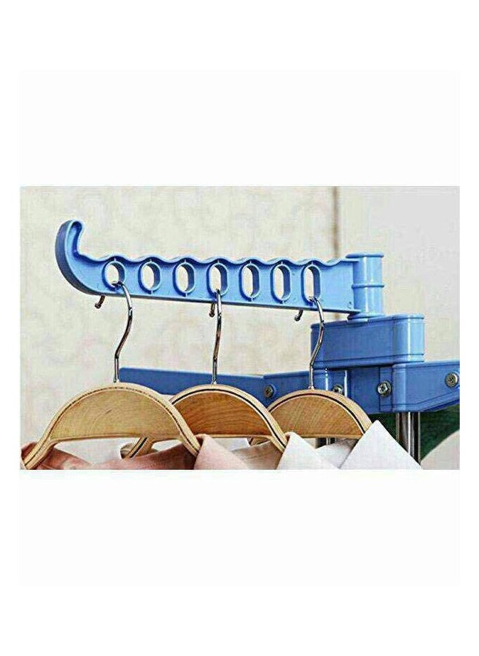 Generic - Giant clothes rack consisting of 3 levels, excellent material, blue stainless steel - Image 1
